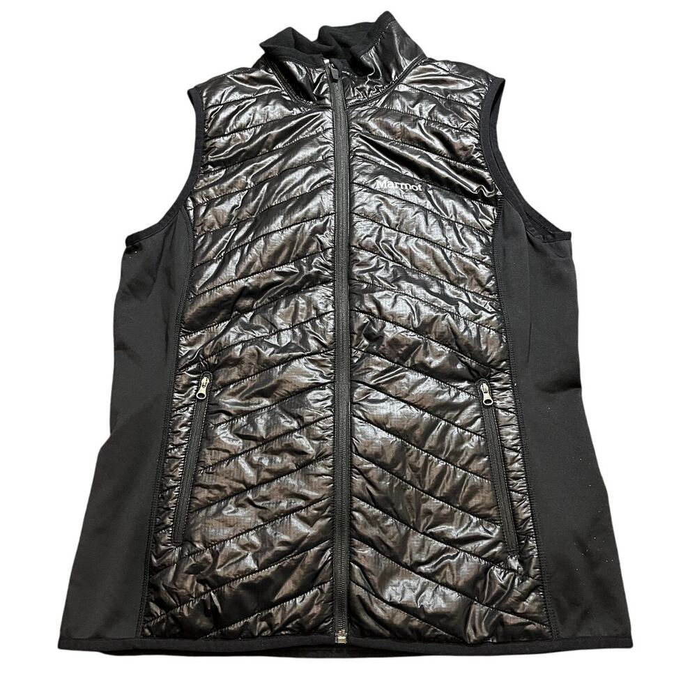 Marmot Womens Black Insulated Vest Athletic Running Warm‎ Size Large
